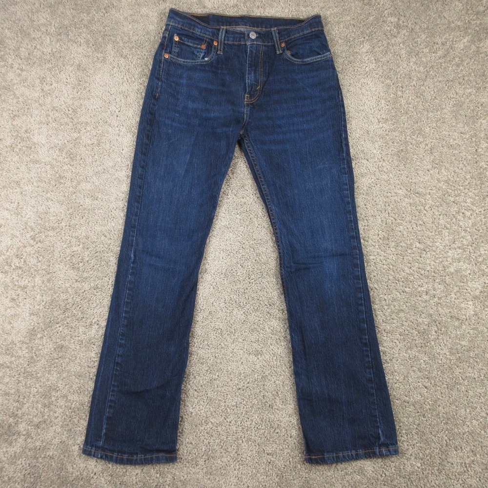 Levis Jeans Mens 29x30 Blue 527 Slim Bootcut Western Cowboy Rodeo Denim Pants